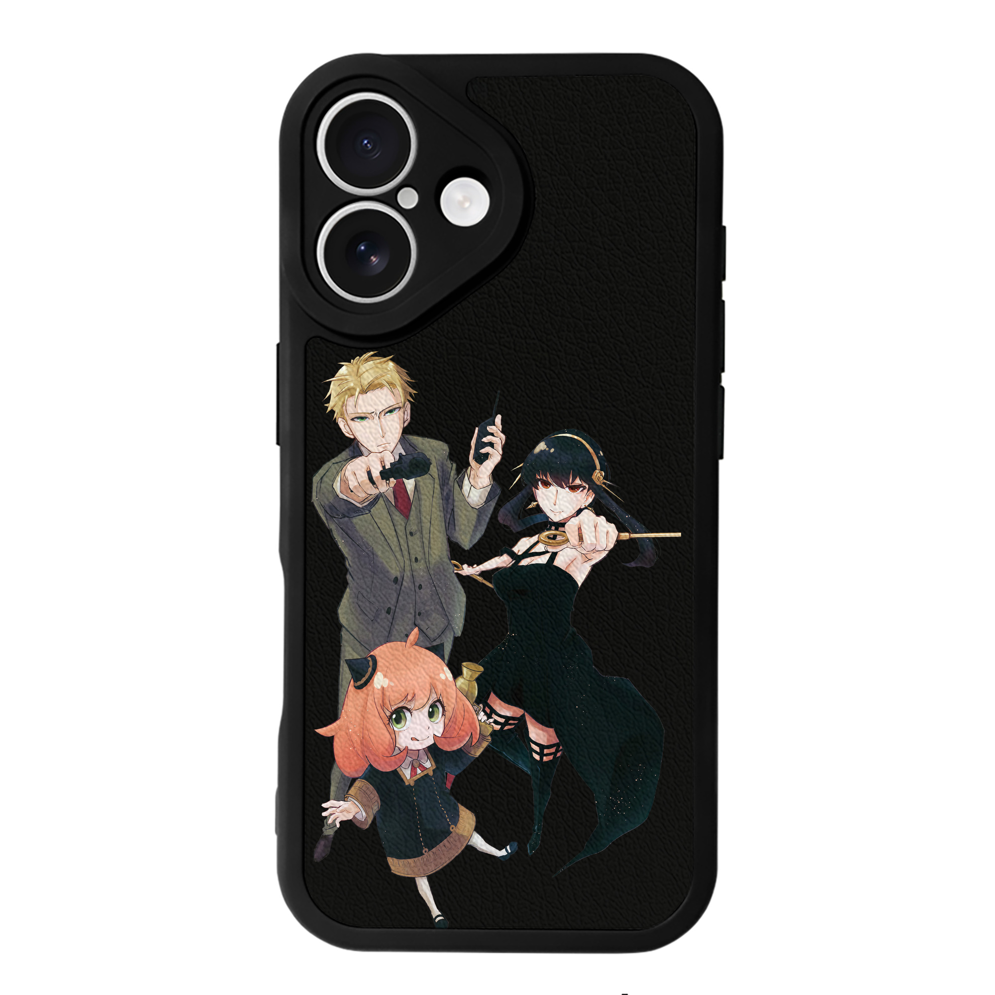 （画像用） SPY×FAMILY间谍家家酒 【iPhone 16シリーズ対応】シリコンスマホケース（レザー調） 材質：シリコン